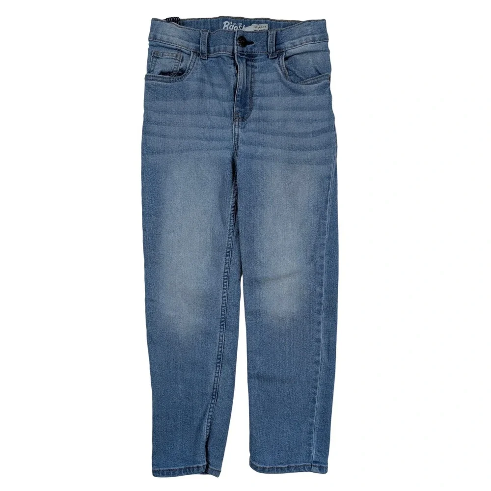OshKosh‎ B'Gosh Straight Fit Blue Denim Wash Tapered Leg Jeans Kid's Size 8R